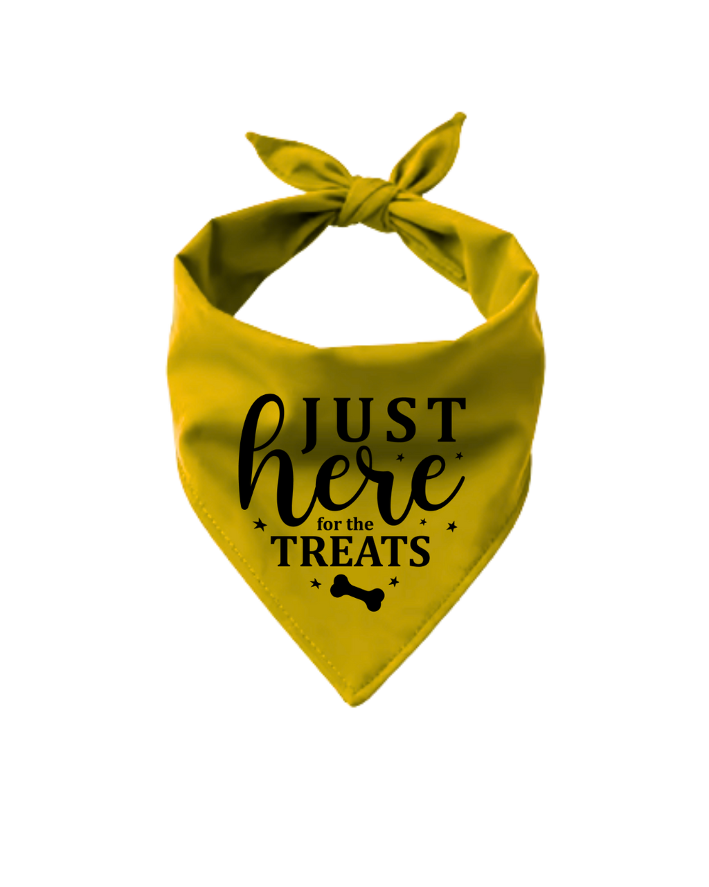 Here for the Treats Dog Bandana | Personalized Pet Accessory – Ignite Studio